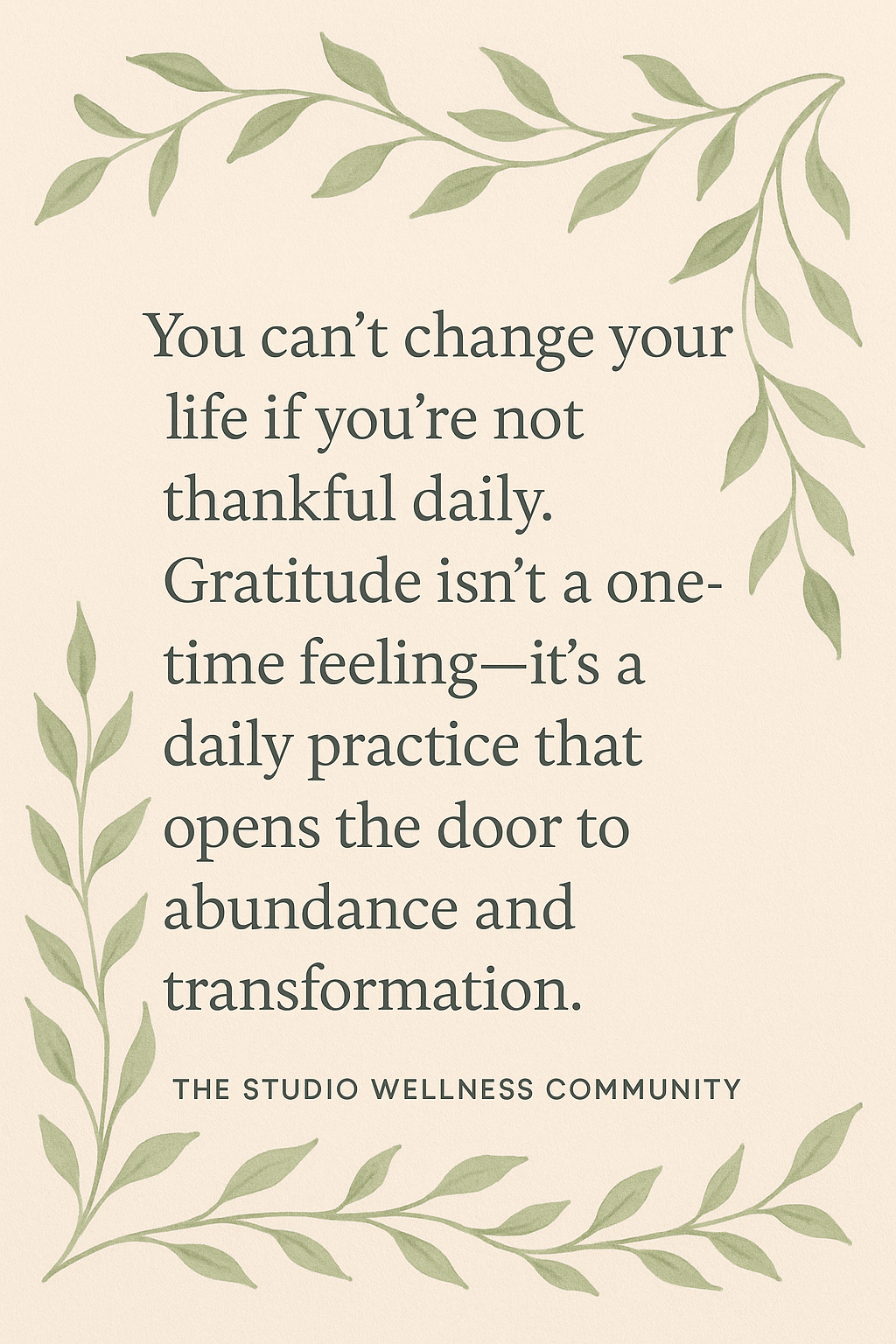 Gratitude: The Gateway to Change